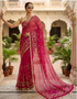 Rajputi Darbaari inspired georgette saree for festivals and weddings