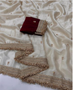 Fendy silk embroidered saree with elegant lace border in satin silk