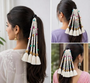 latkan white woolen paranda with kodi or Ghungru | Garba Hair Acce