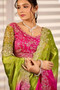 Multicolor Embroidered Satin Saree