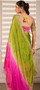 Multicolor Embroidered Satin Saree
