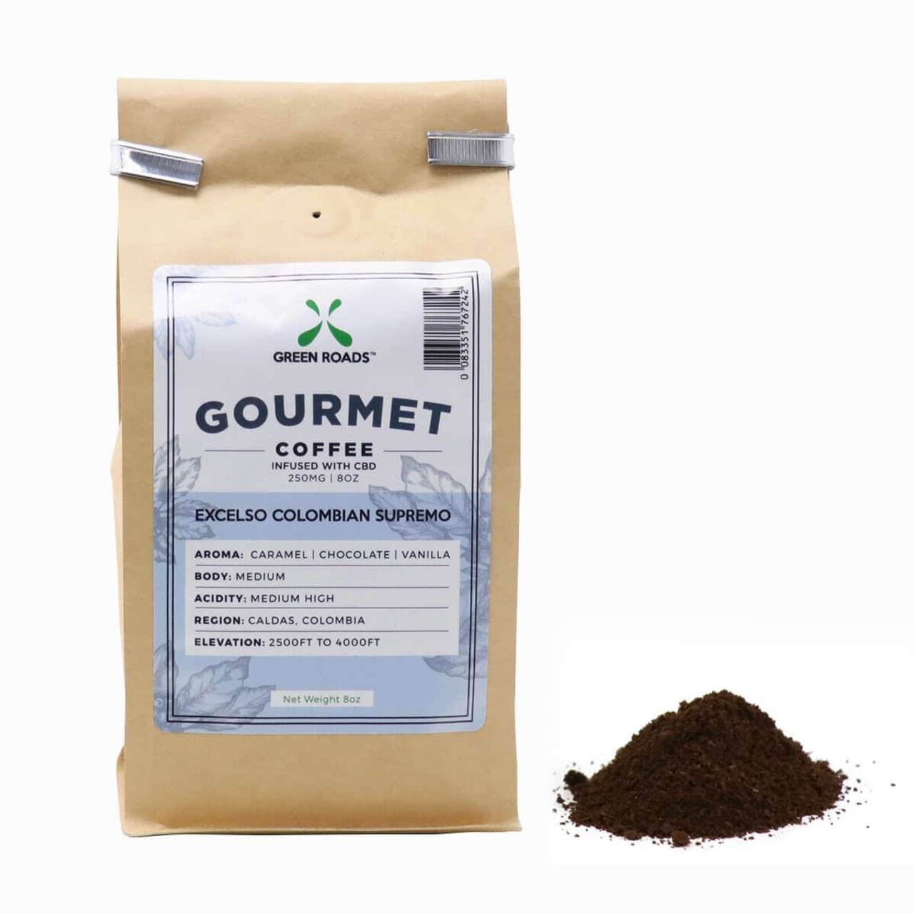 Gourmet CBD Infused Coffee: Chocolate Caramel Vanilla 250mg