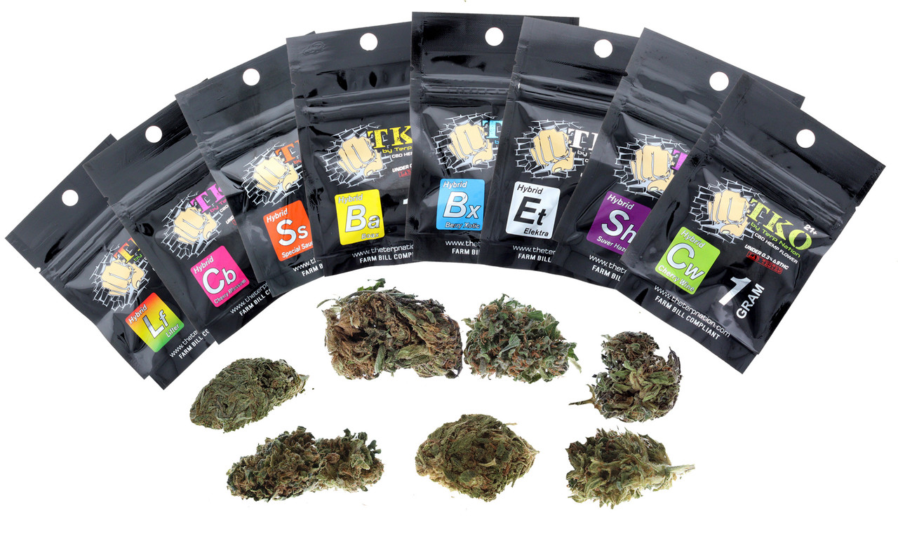 TKO CBD Hemp Flower 1G Master Variety Pack