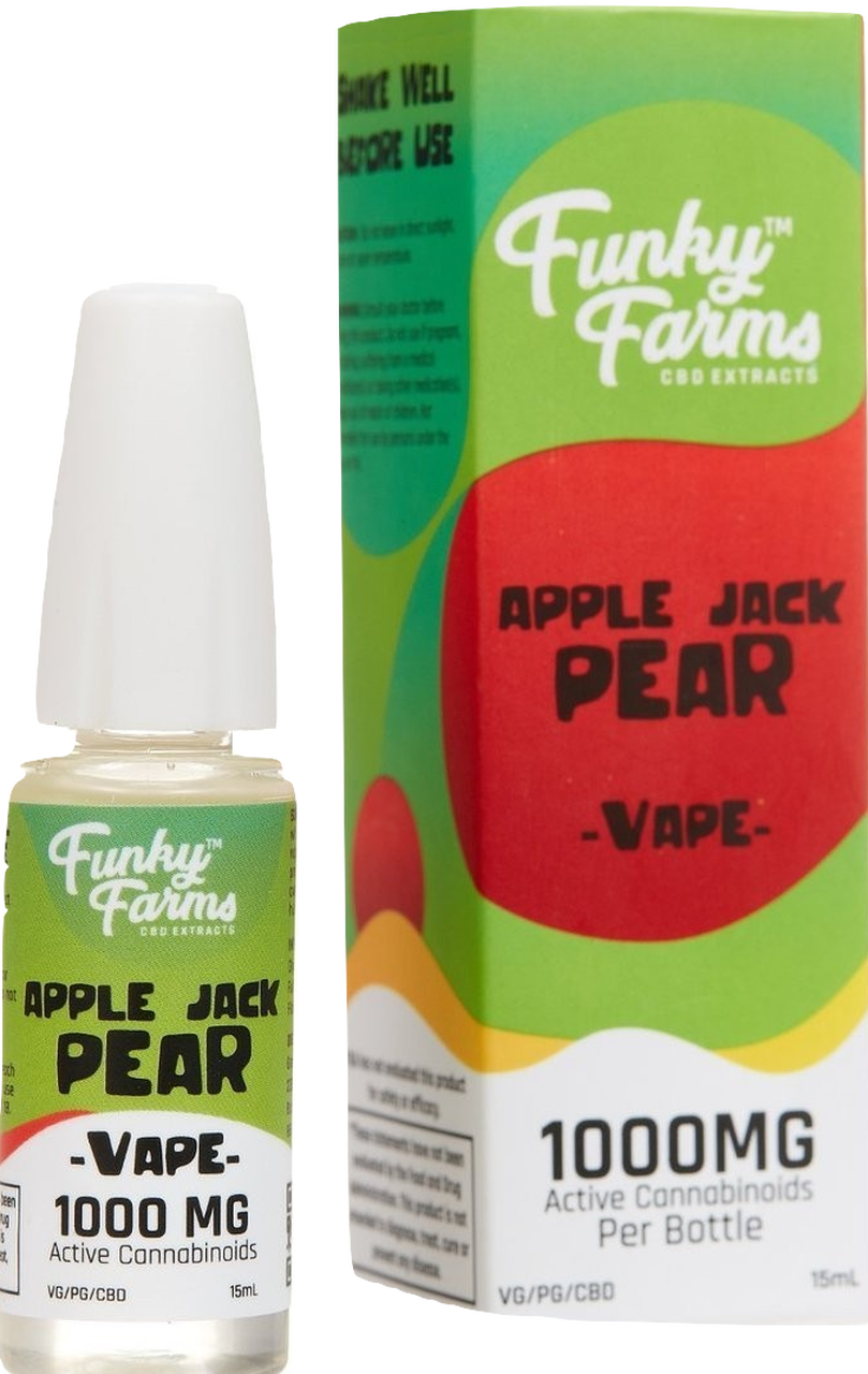 Funky Farms: Apple Jack Pear CBD E-Liquid (1000mg)