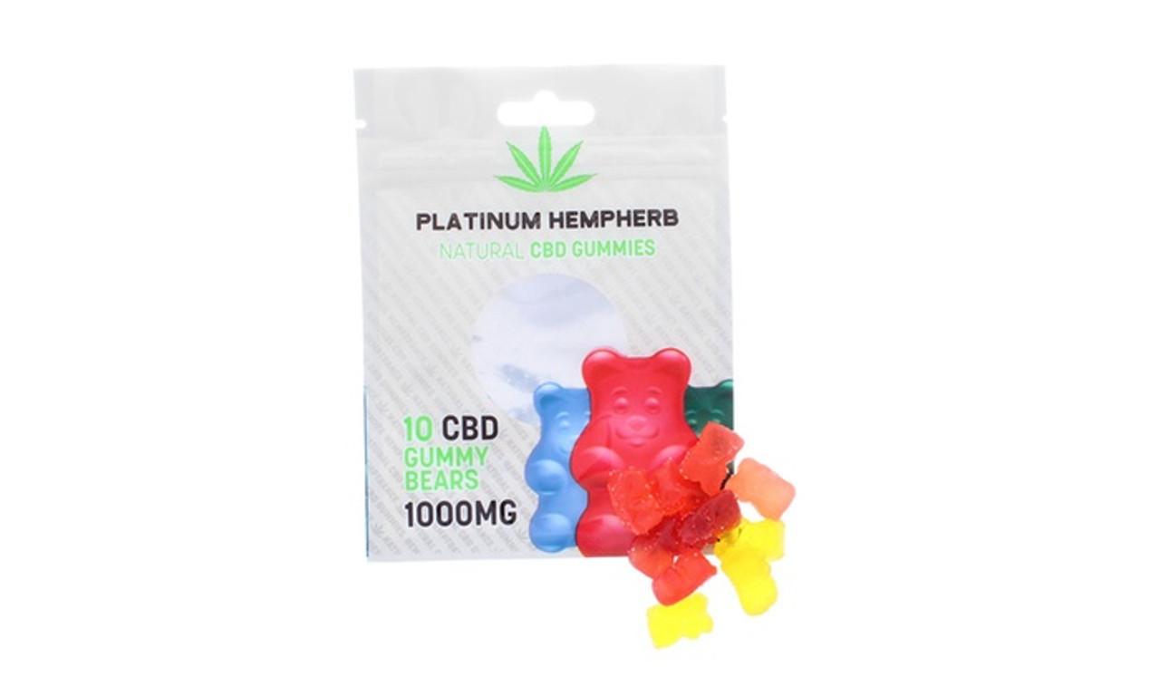 Platinum Hempherb Gummy Bears 1000mg