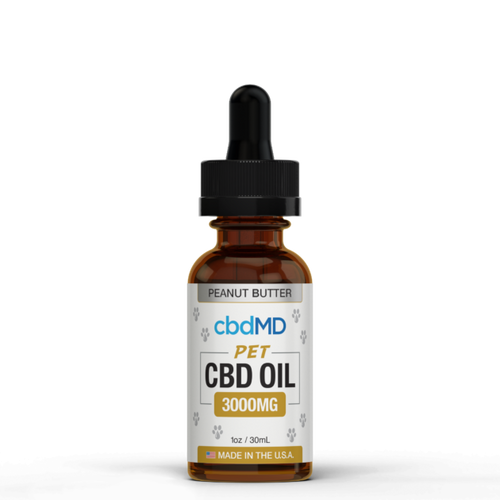 CBD Oil for Dogs 30ML- 3000MG Peanut Butter Flavor-CBDMD