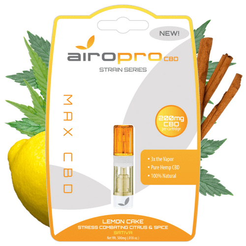 AiroPro CBD - Lemon Cake CBD Cartridge - Sativa - 200mg AiroPro