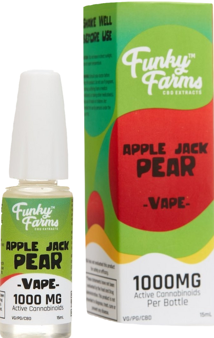 Funky Farms: Apple Jack Pear CBD E-Liquid (1000mg)