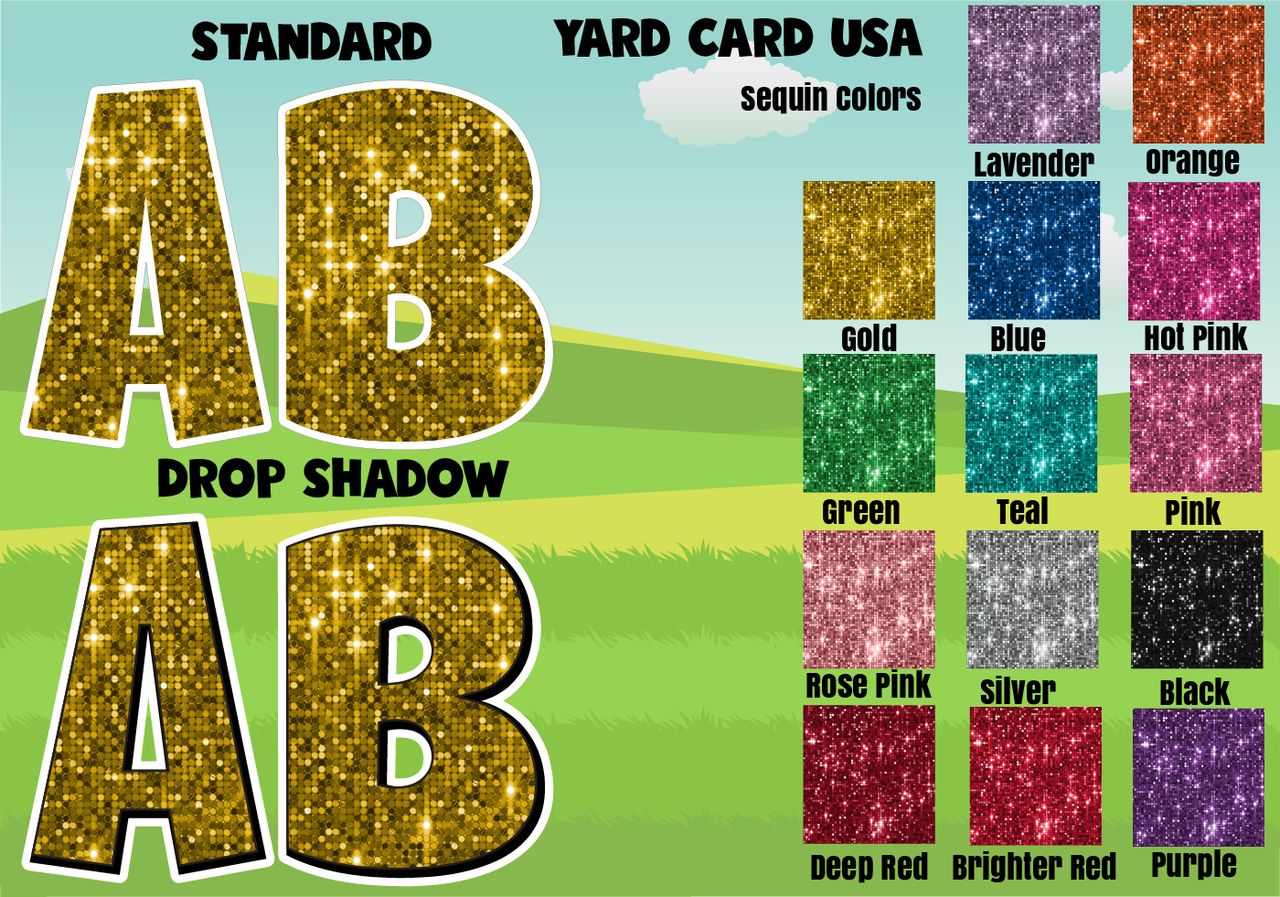 18 inch letter set yard card supply