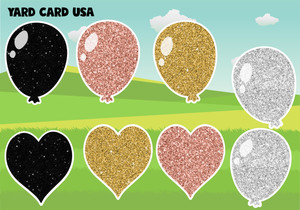 Glitter Gold, Rose Gold, Black, White Glitter Gold, Rose Gold, Black, White
