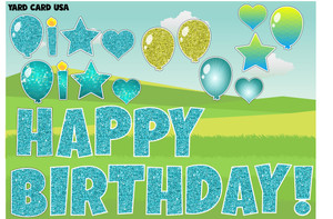 chunky glitter teal turquoise balloons candles hearts chunky glitter teal turquoise balloons candles hearts