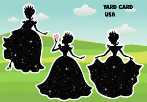yard card, yard signs, birthday yard signs, lawn letters, princesses, lawn greetings, birthday lawn signs, princesses lawn signs,