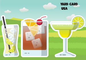 yard card, yard signs, birthday yard signs, lawn letters, mixed drinks, lawn greetings, birthday lawn signs, mixed drinks lawn signs,