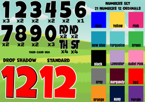 yard numbers, yard letters, lawn letters, yard letters, lawn signs, happy birthday lawn signs,