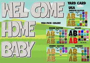 welcome home, welcome baby, yardcardusa, yard card usa, yardcard, yardcardsupply, yard card supply, yard card wholesale, yard card rental business, yard card retail, yard card wholesaler, birthday yard signs, birthday lawn signs, birthday signs, birthday letter signs, yard card supplier, yard card wholesaler, double signs, birthday, turquoise, gold, birthday, gifts, balloons,  yard card sign, fast flair, fast flash, ez flash, ez flair
