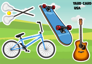 yard card, yard signs, birthday yard signs, lawn letters, lawn greetings, birthday lawn signs, skateboard, lacrosse, guitar, bicycle, bike, music, sports yard card, yard signs, birthday yard signs, lawn letters, lawn greetings, birthday lawn signs, skateboard, lacrosse, guitar, bicycle, bike, music, sports
