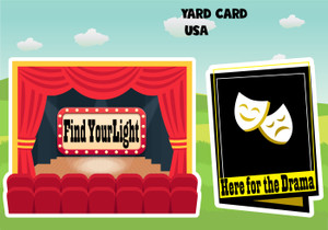 yard card rental wholesale, letters,  yard card supply, yard card wholesale, yard card, yard signs, birthday yard signs, lawn letters, lawn greetings, birthday lawn signs, art, artist, theatre, acting, drama, stage