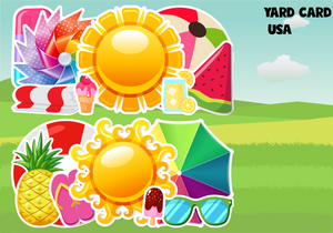 summer, 4th of July, july 4th lawn sign, yard signs, birthday yard signs, lawn letters, yard card rental wholesale, birthday sign rentals, yard card supply, yard card wholesale, yard card supplier, yard cards, lawn cards, lawn greetings, gifts, gold glitter, black glitter, red glitter