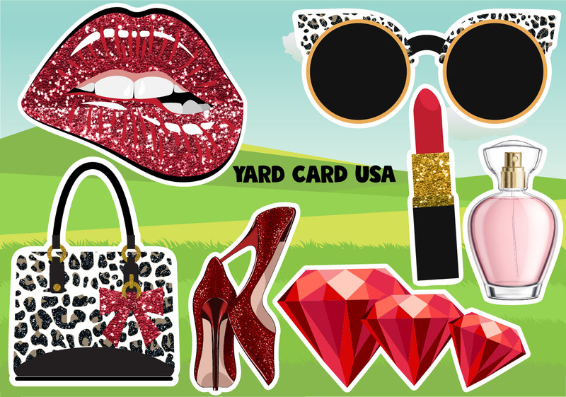 lips, sunglasses, purse, jewels, lipstick, heels, red, perfume