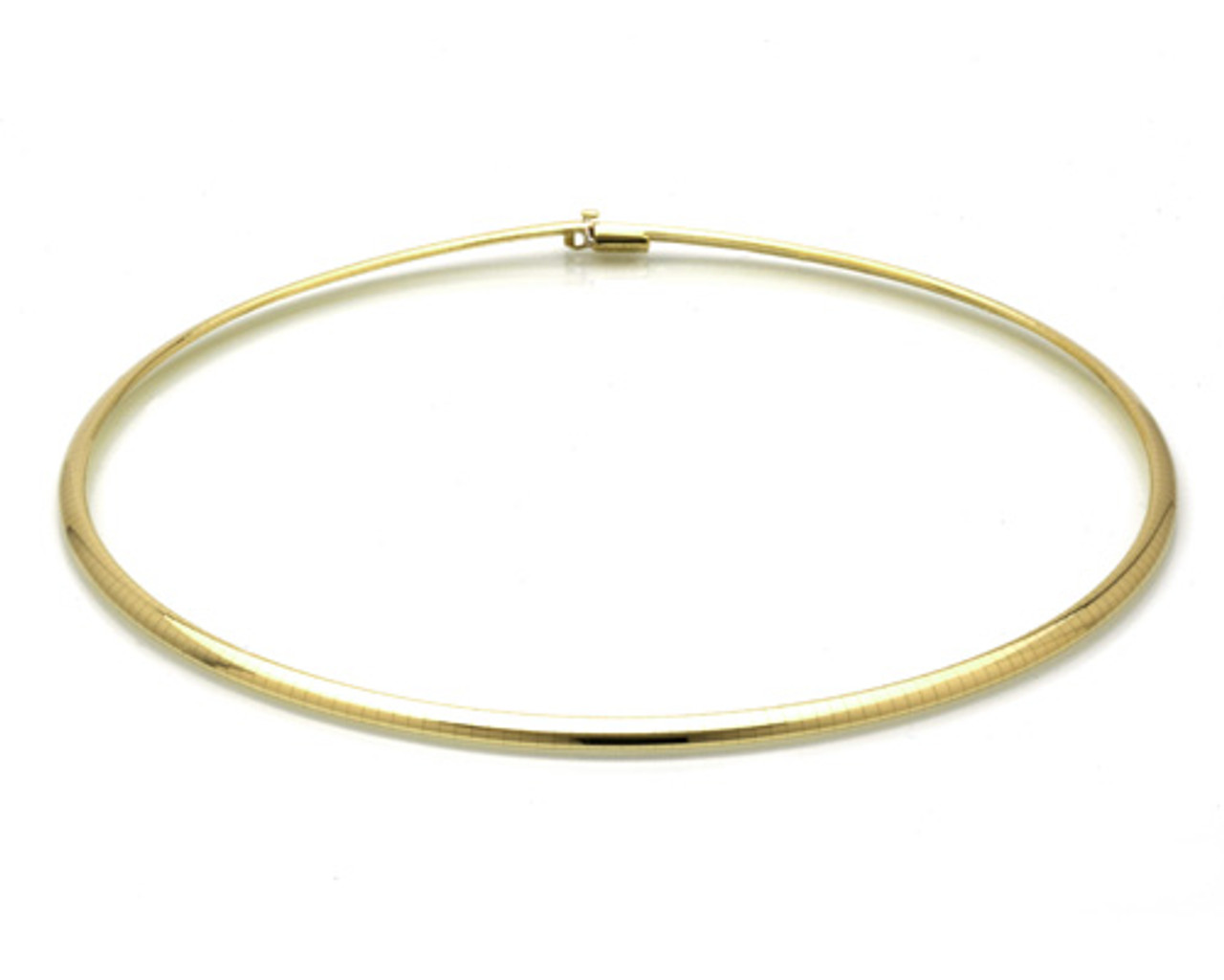 16 inch gold omega necklace clearance