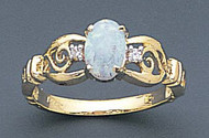 October Birthstone: Opal with Gold Jewelry