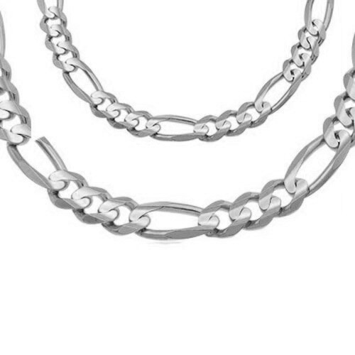 Figaro Chains 18k White Gold Figaro 