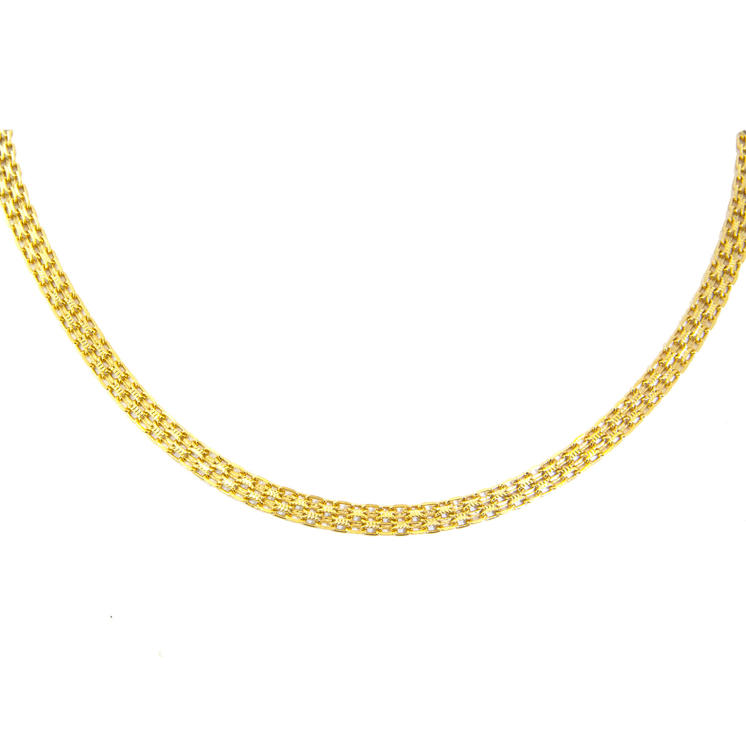 14K Yellow Gold 4.5mm Bismark Chain 