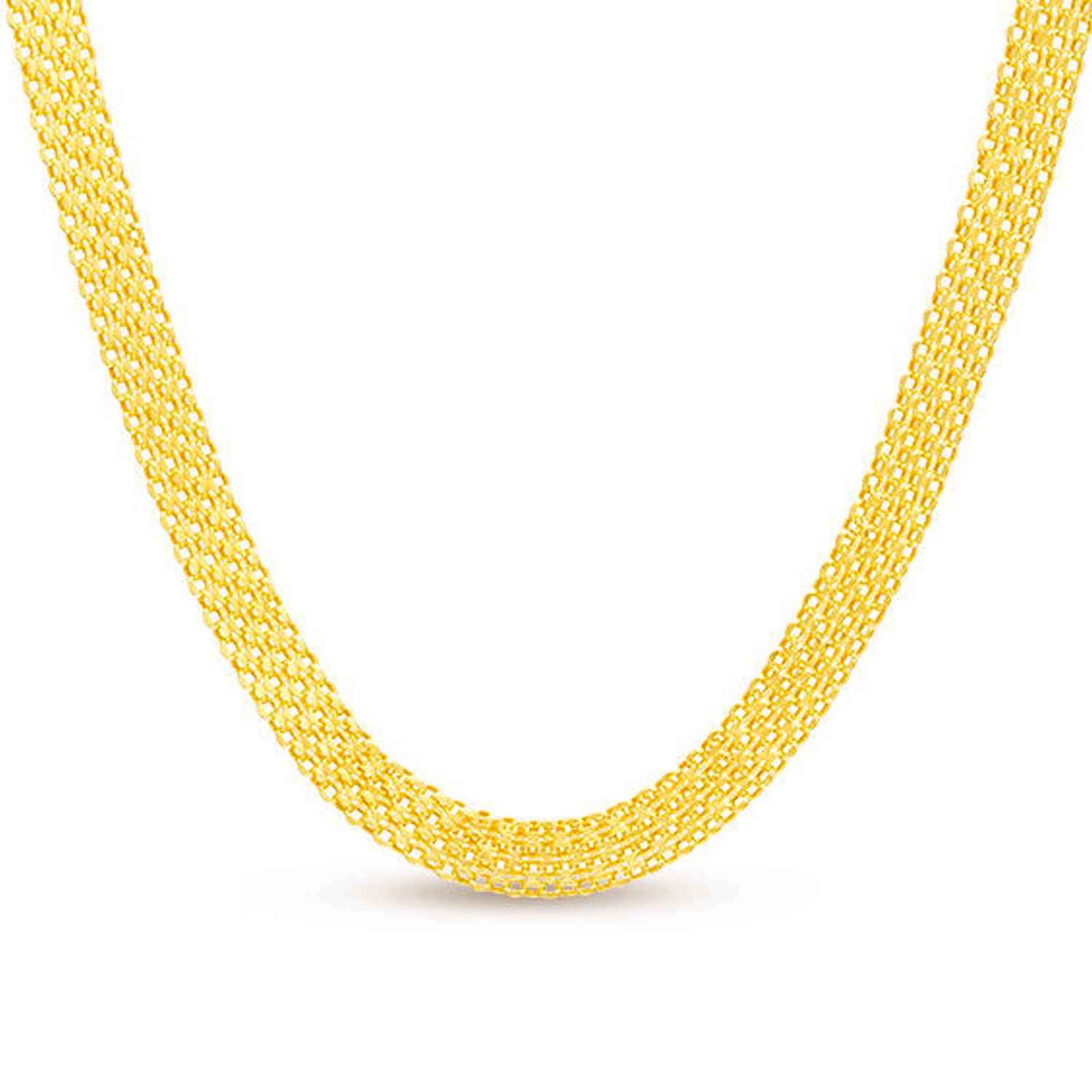 14K Yellow Gold 6mm Bismark Chain 