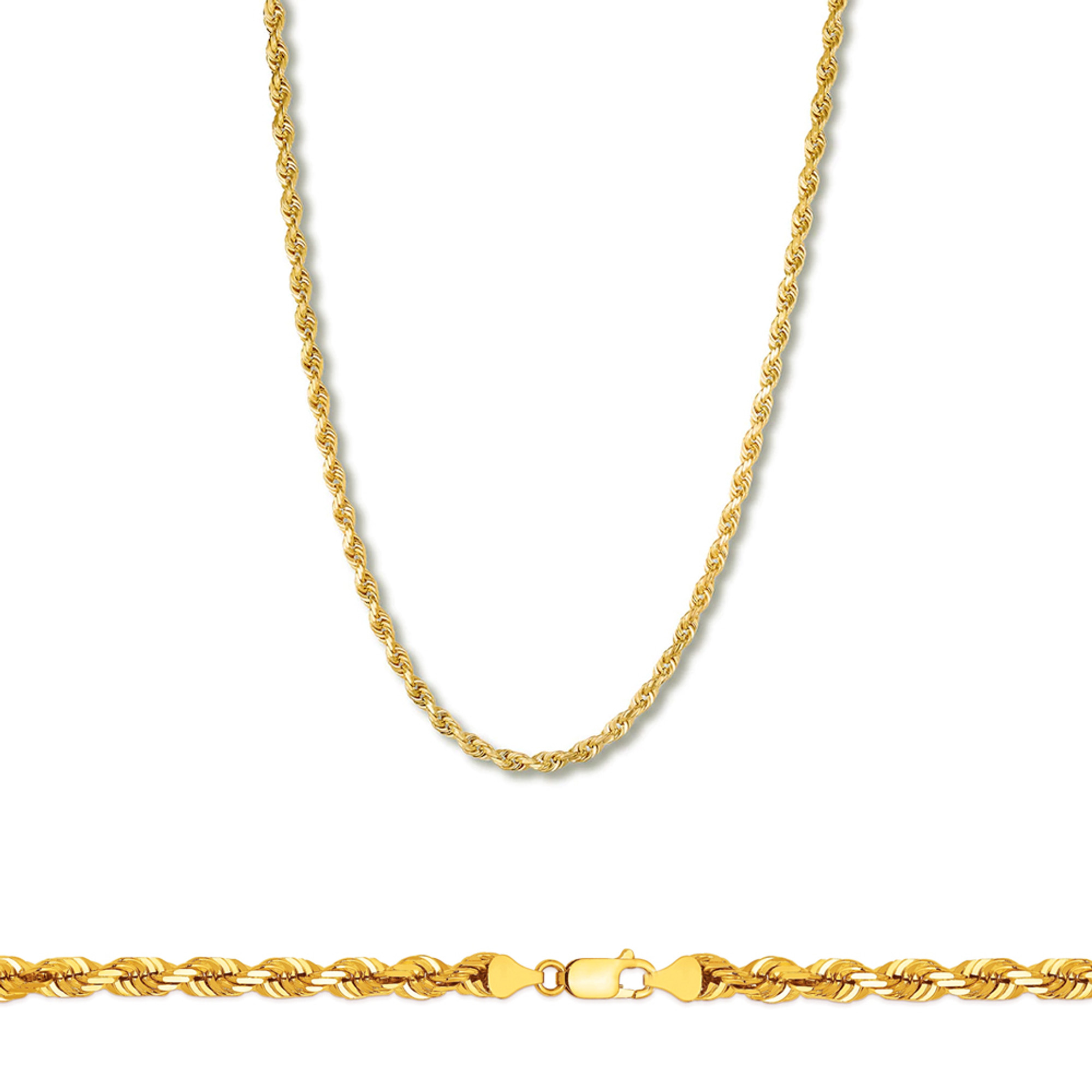 14k gold rope chain shop 2.5 mm