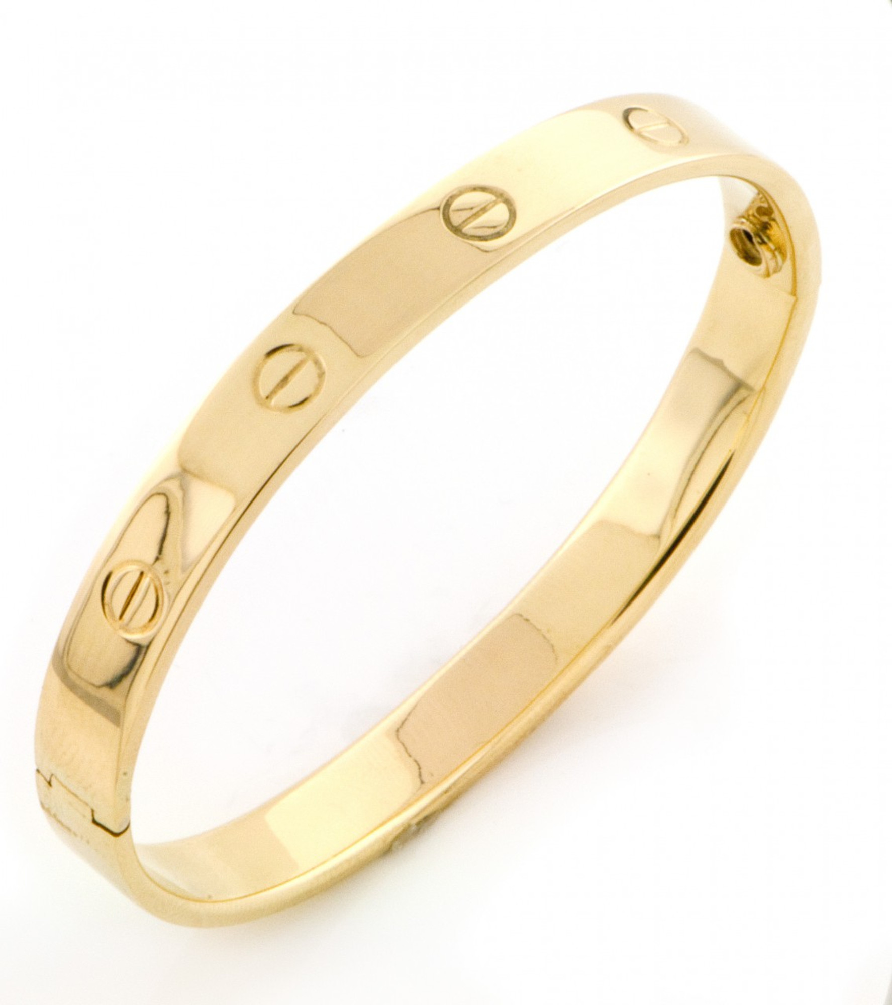 are cartier bracelets solid gold