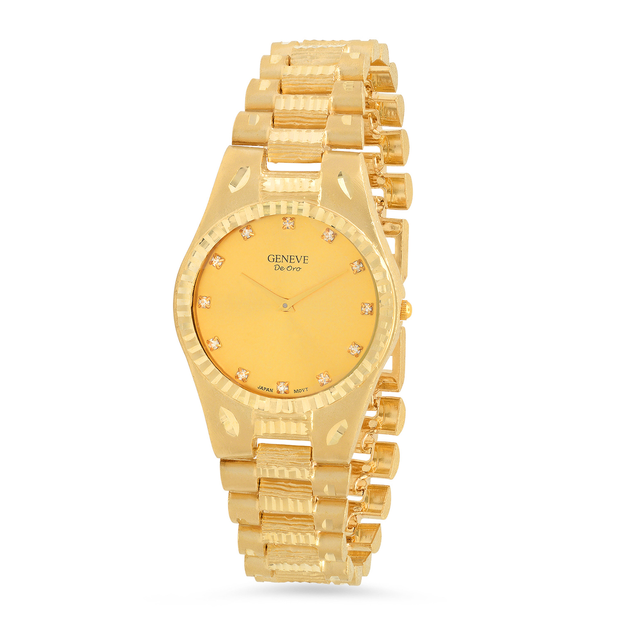 Ladies Diamond Halo Dress Watch 1.15 Carat TW 14K Gold Swiss Geneve - Ruby  Lane