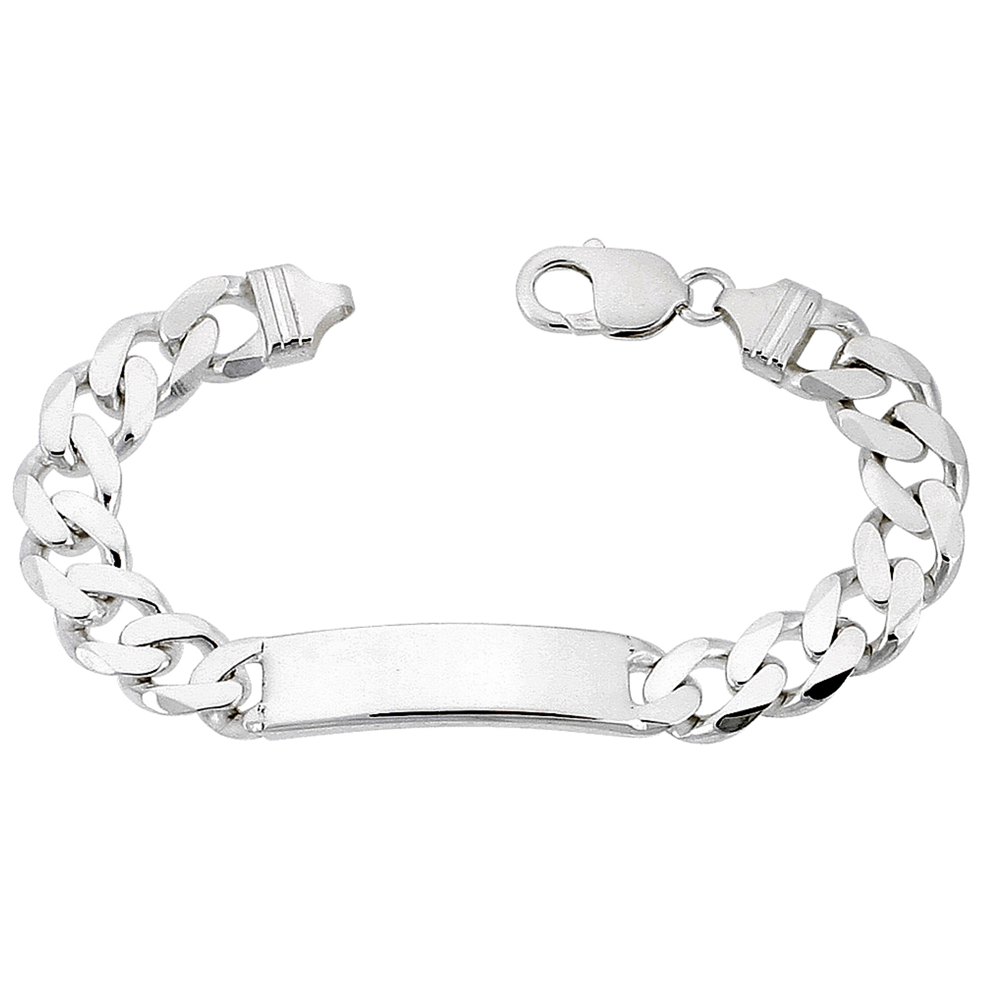 Argentia | 925s | 6 mm Rhodium-Plated Sterling Silver Curb Chain Bracelet |  In stock! | Seizmont