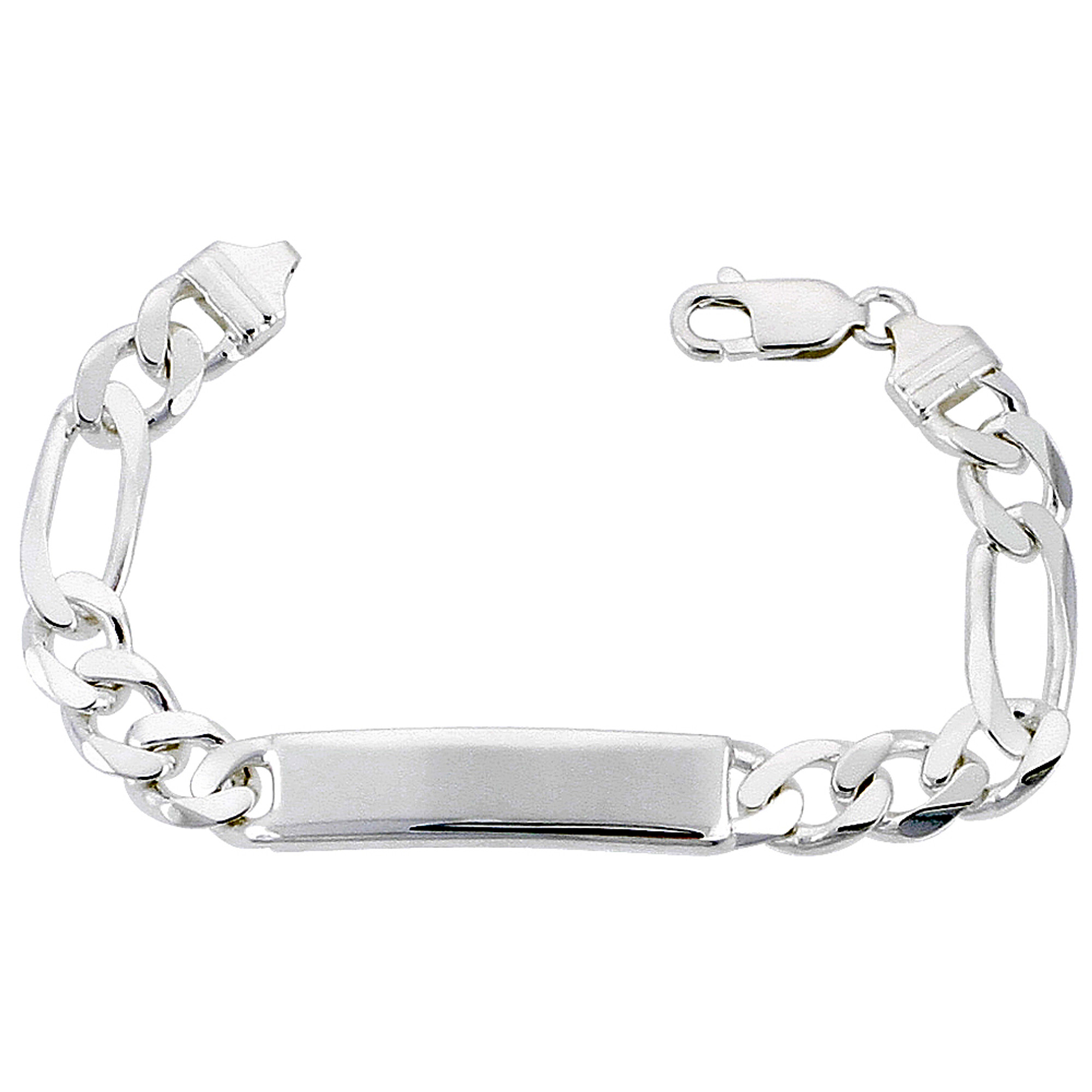 New Fashion 26 Initial Bracelet Women Toggle Clasp Stainless Steel Figaro  Chain Bracelet For Women