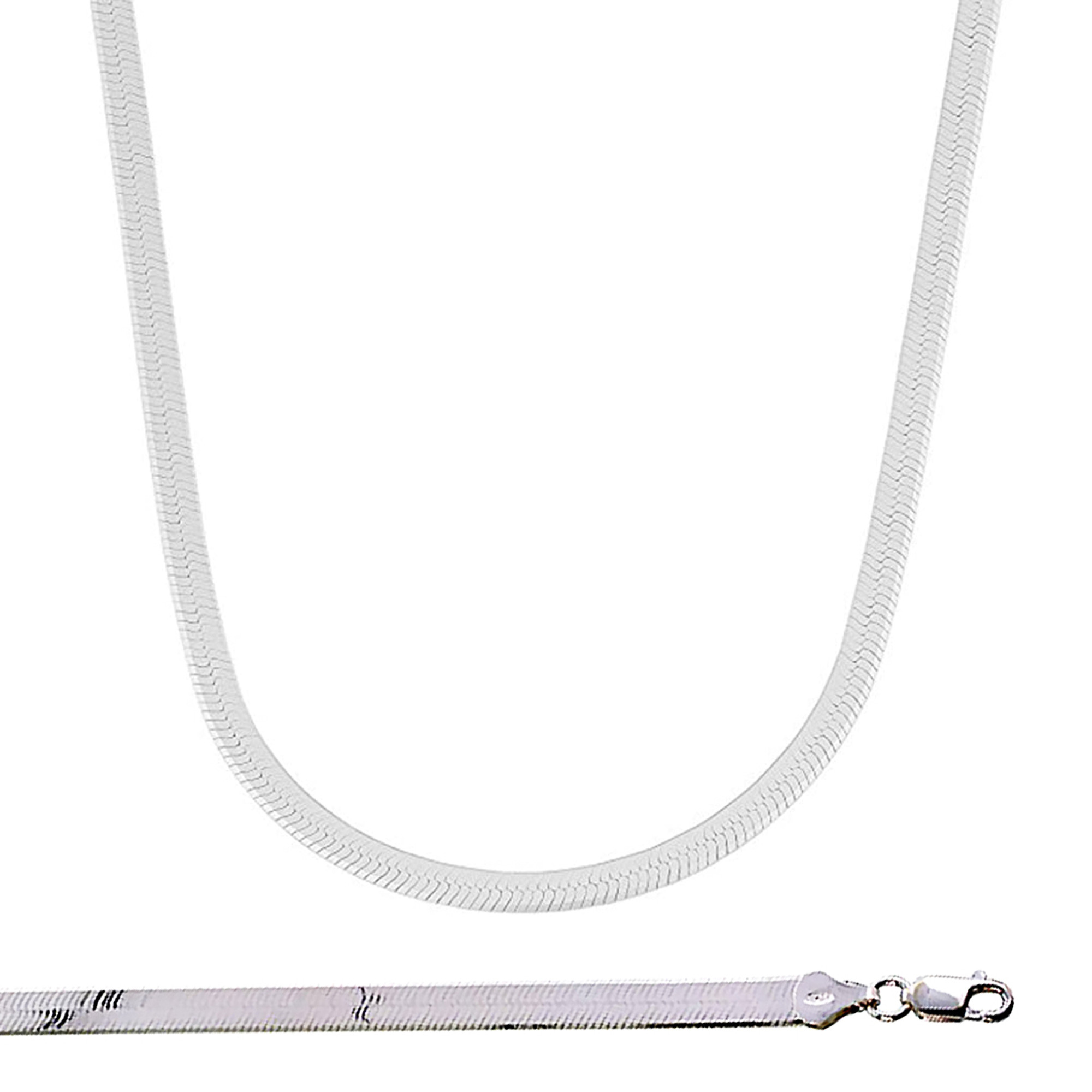 Sterling Silver 20 Inch 8 Strand Braided Herringbone Link Necklace - AG830  | JTV.com