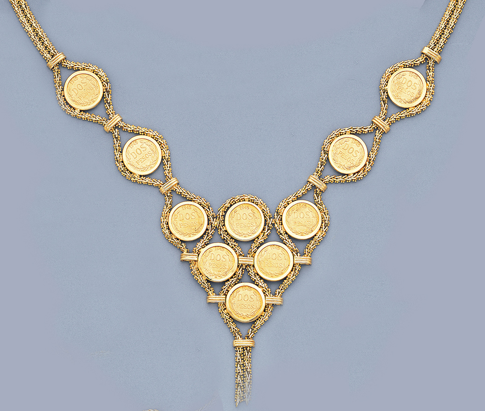 Medium Monogram Coin Necklace (1/2