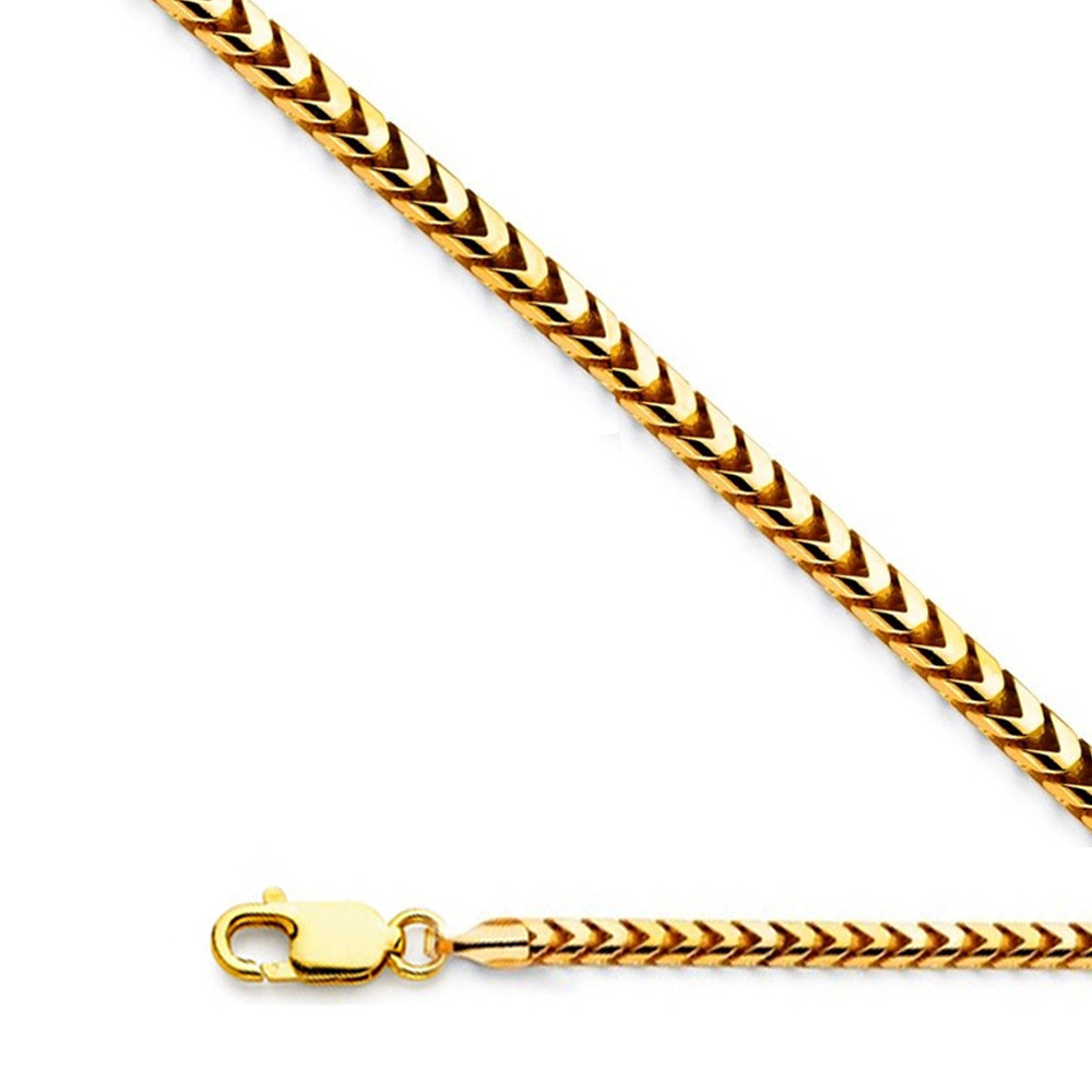14k Gold Franco Chain 4.8mm 28 Inches 