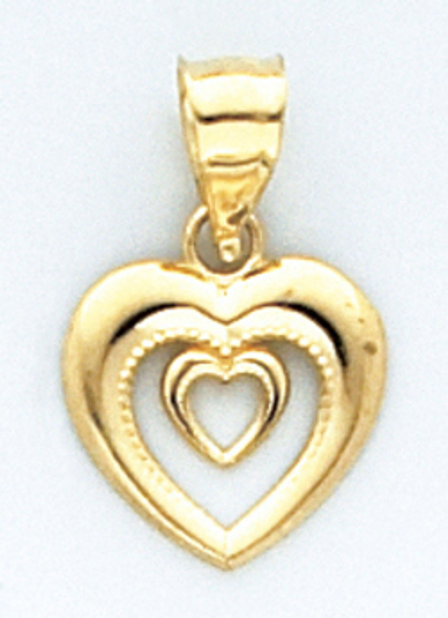 Gold triple heart necklace Outlet