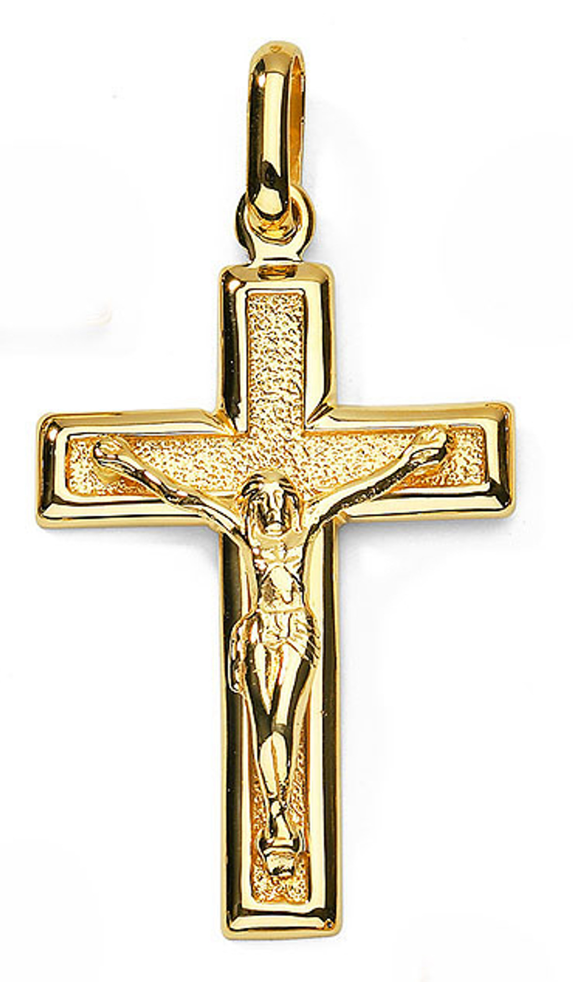 18k solid gold clearance cross pendant mens