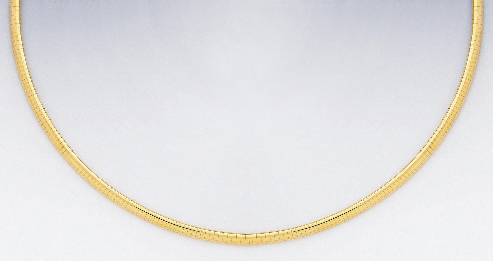 18k Yellow Gold 5mm Domed Omega 