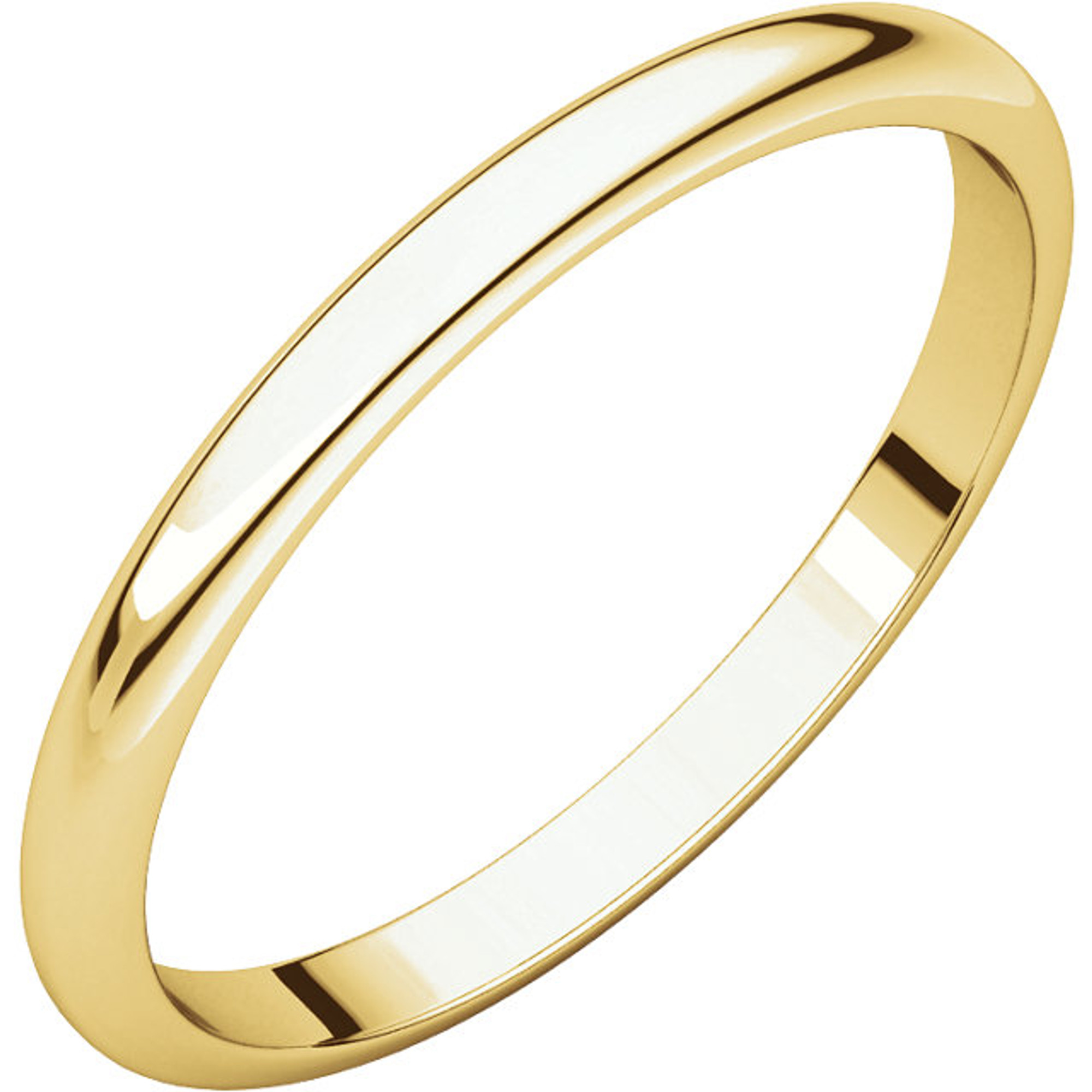 Mens 18K Yellow Gold 2mm Traditional Dome Oval Wedding Band Ring Mens 18K Yellow Gold 2mm Traditional Dome Oval Wedding Band Ring