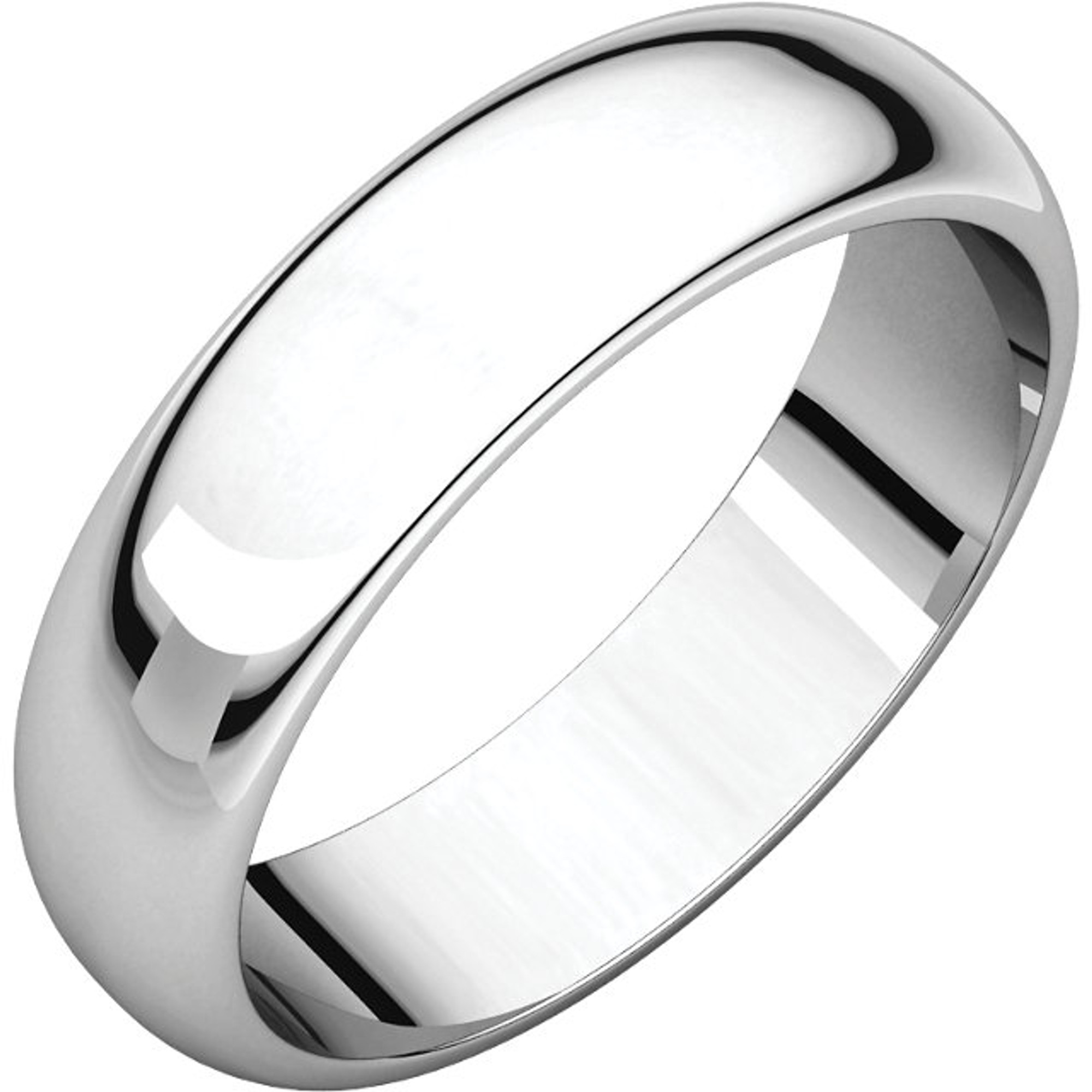 Satin-Finished Platinum Wedding Ring Comfort Fit Band