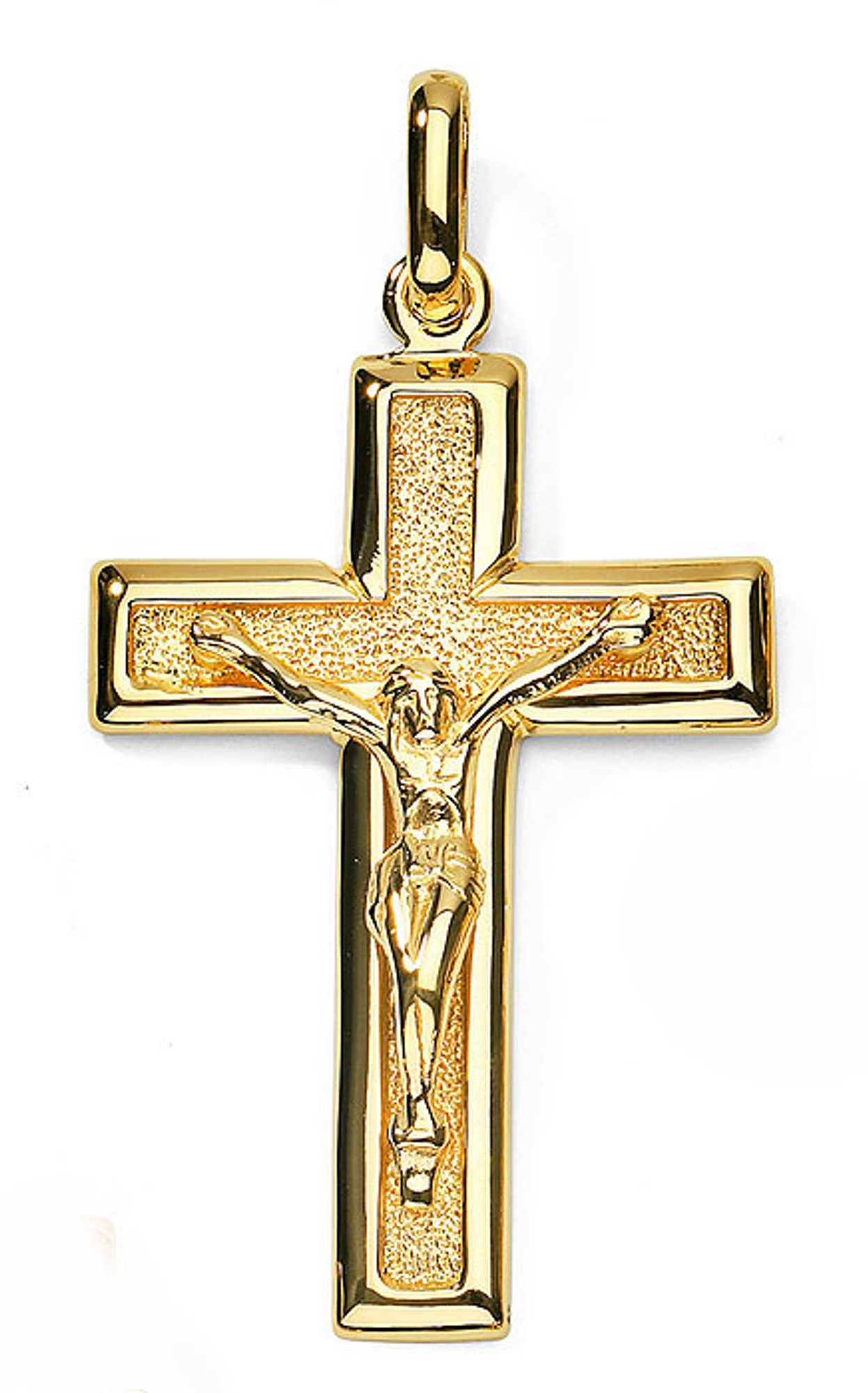 18k solid gold cross