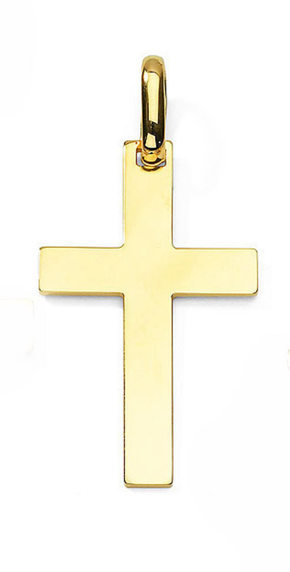 14k Yellow Gold 39mm Cross Pendant | Sarraf.com