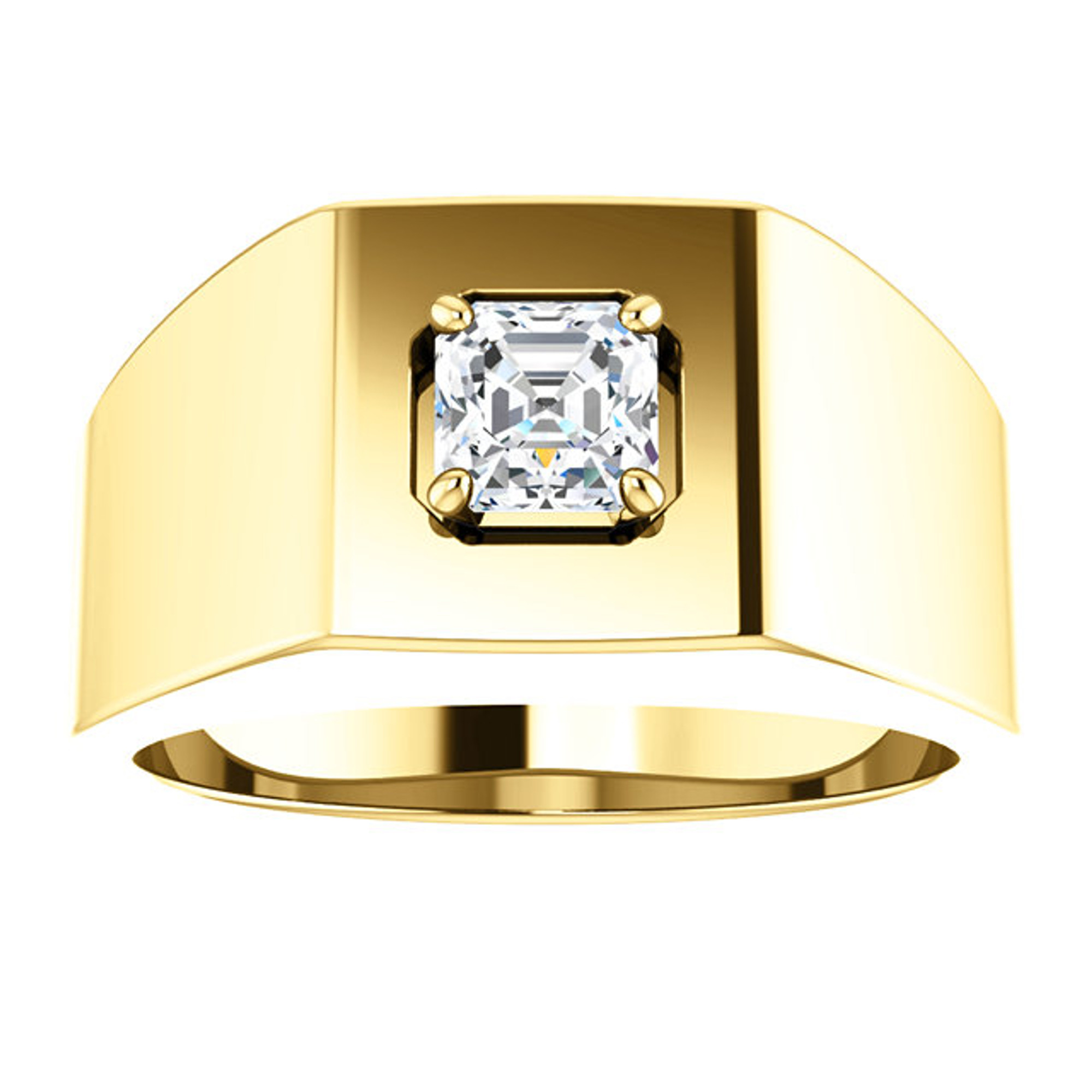 Hugo Signet Ring by George Rings - solid 18k yellow gold signet ring