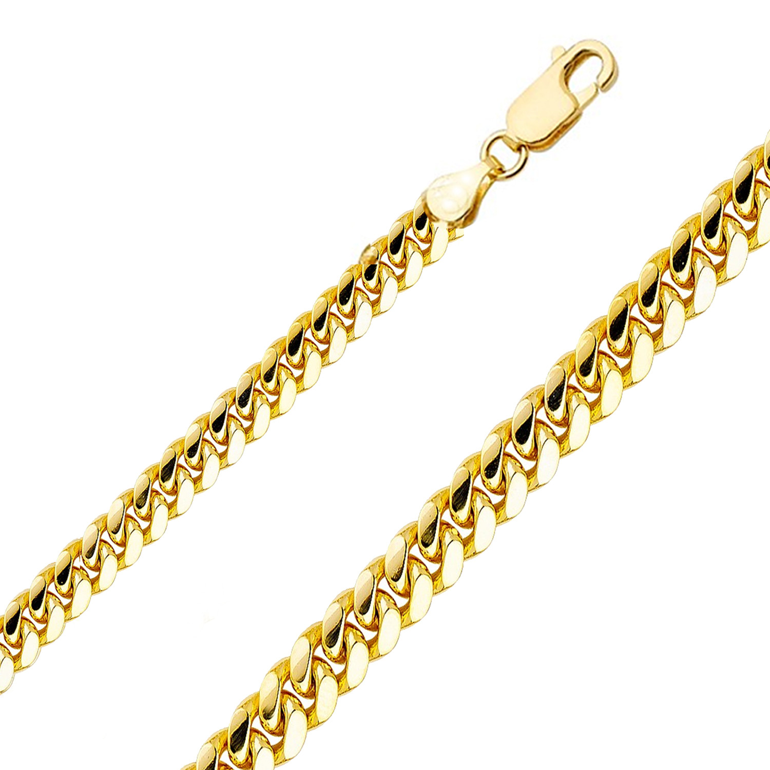 14k Yellow Gold 12mm Miami Cuban Chain 