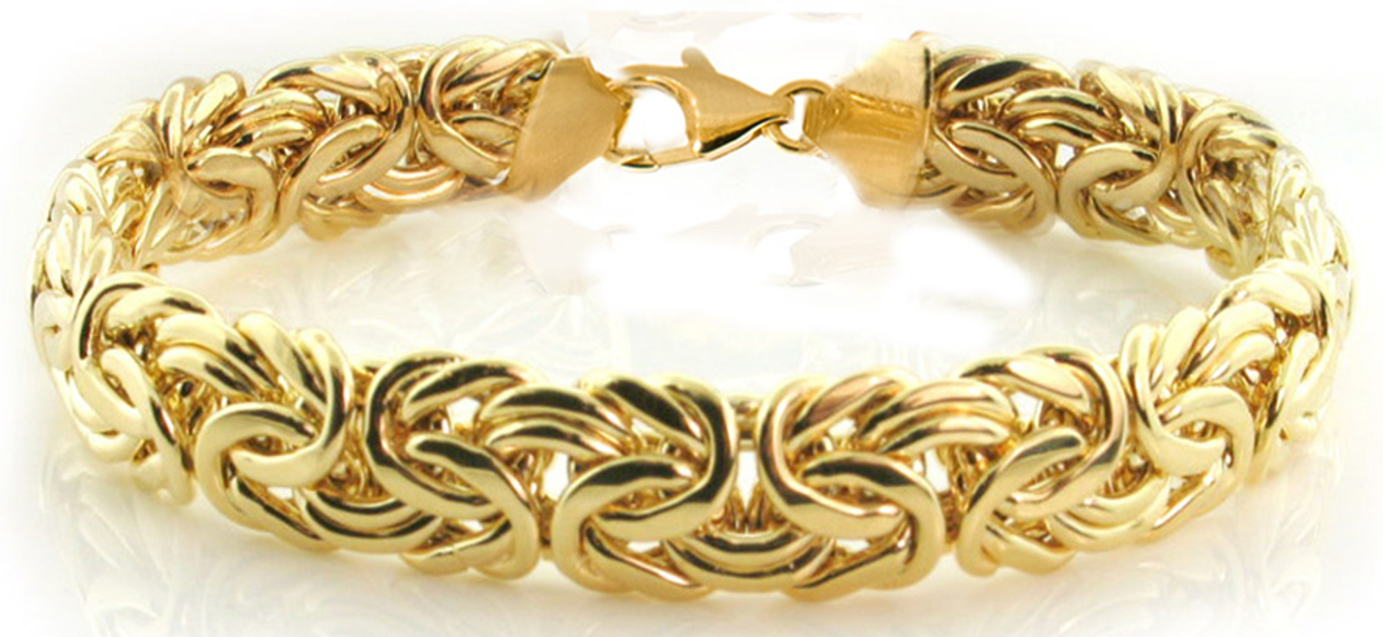 Gold byzantine store bracelet uk