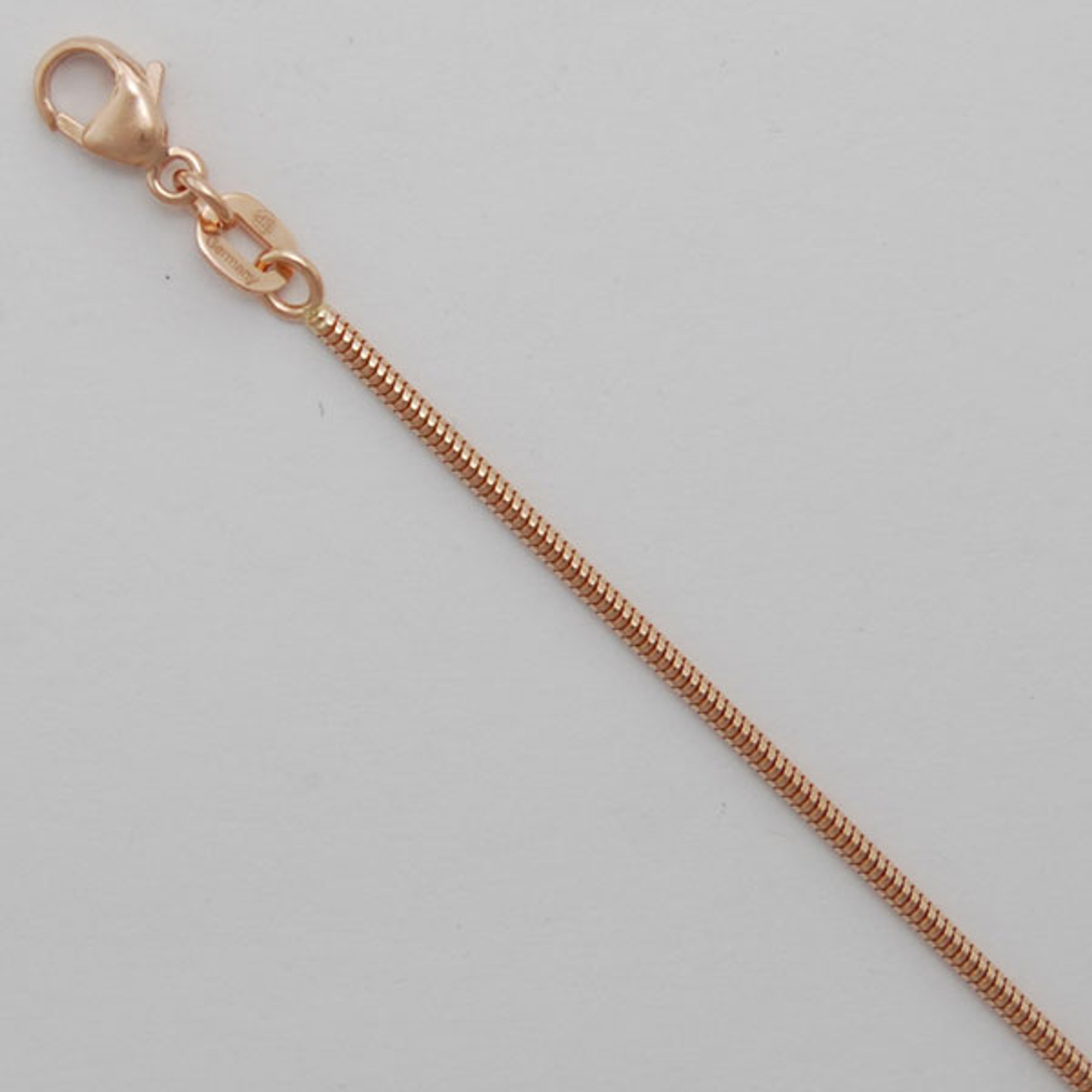 14k Rose Gold 1.2mm Snake Chain 30 In