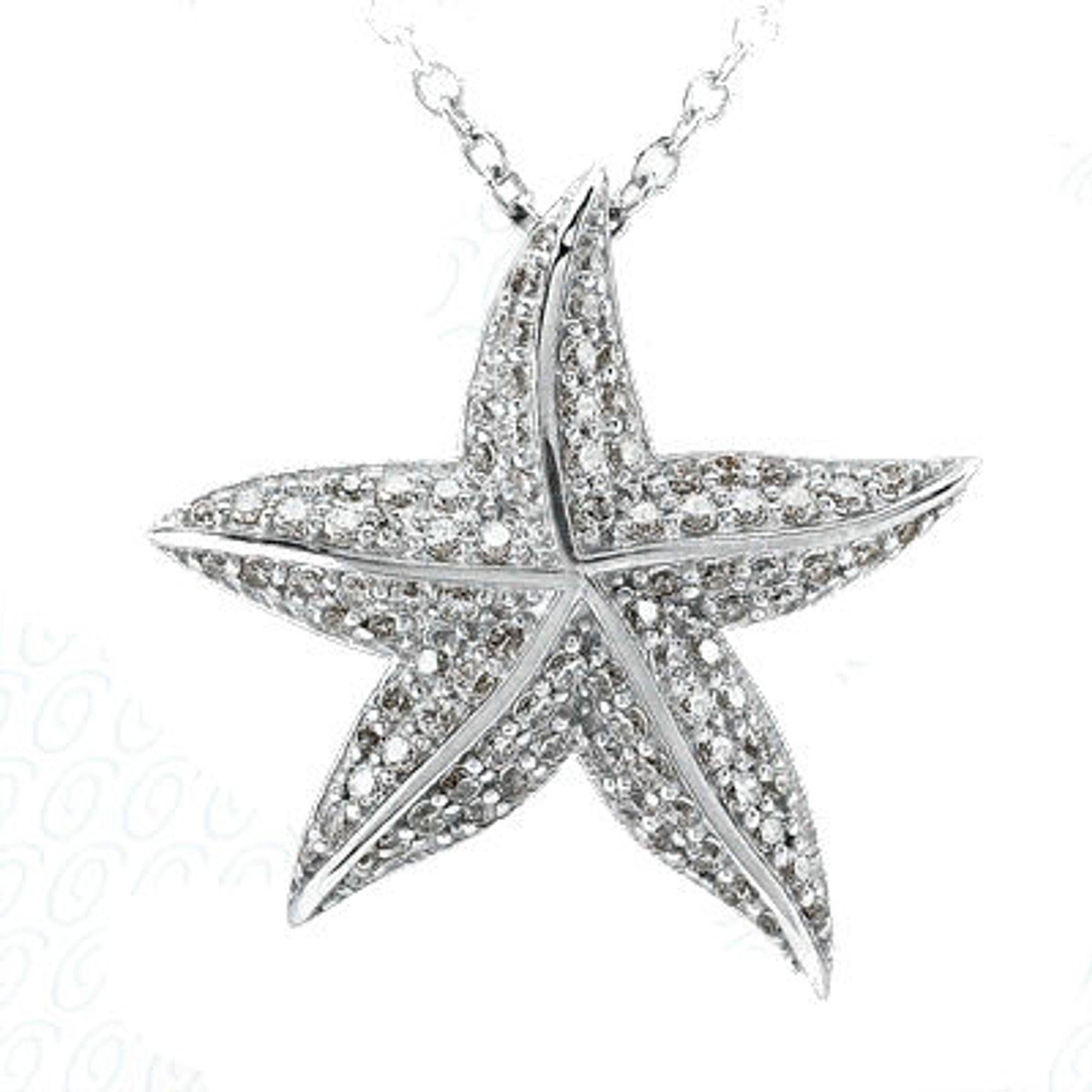 Amazon.com: Jewels Obsession Gold Reversible Starfish Necklace | 14K White  Gold Reversible Starfish Pendant with 18