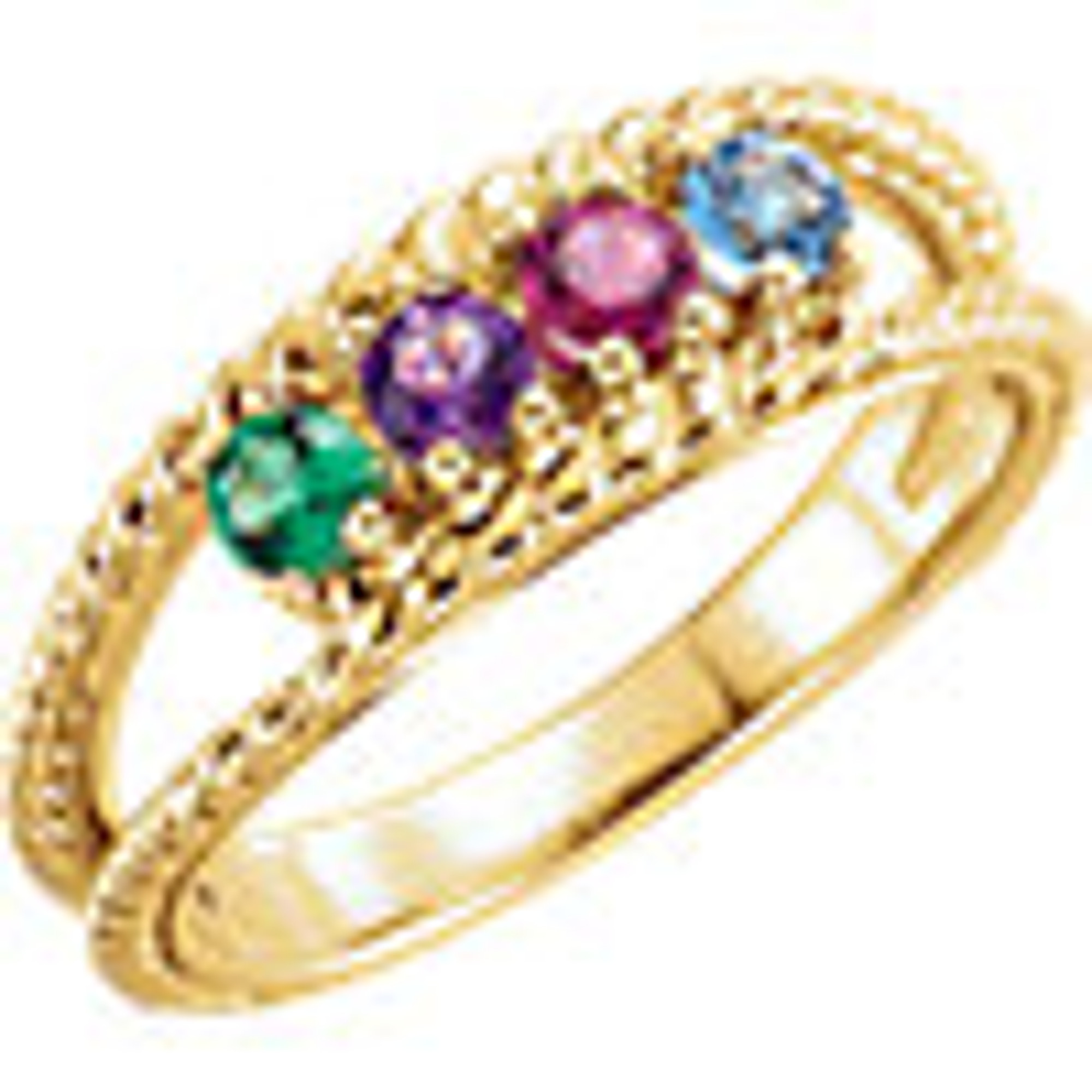 8 stone sale family ring