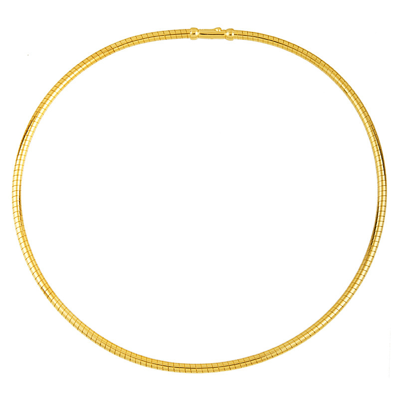 2mm Round Omega Necklace main image 0